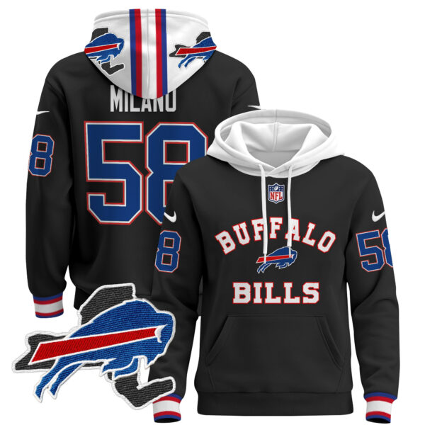 Men's Buffalo Bills 2024 Pullover Hoodie V4 - All Stitched - Image 25