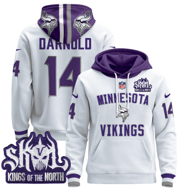 Men's Minnesota Vikings 2024 Pullover Hoodie V4 - All Stitched - Image 37