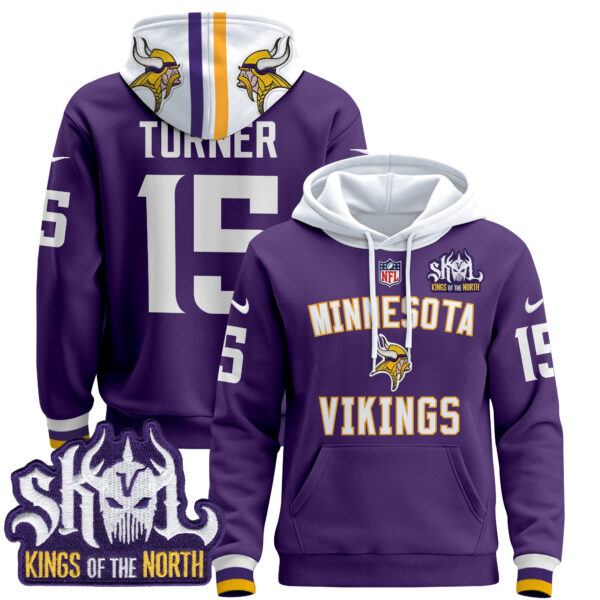 Men's Minnesota Vikings 2024 Pullover Hoodie V4 - All Stitched - Image 22