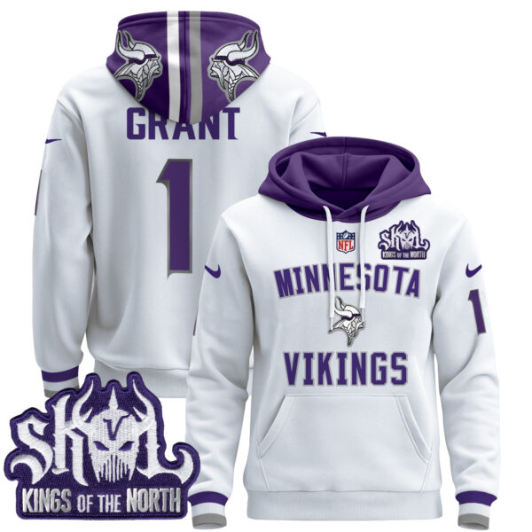 Men's Minnesota Vikings 2024 Pullover Hoodie V4 - All Stitched - Image 42