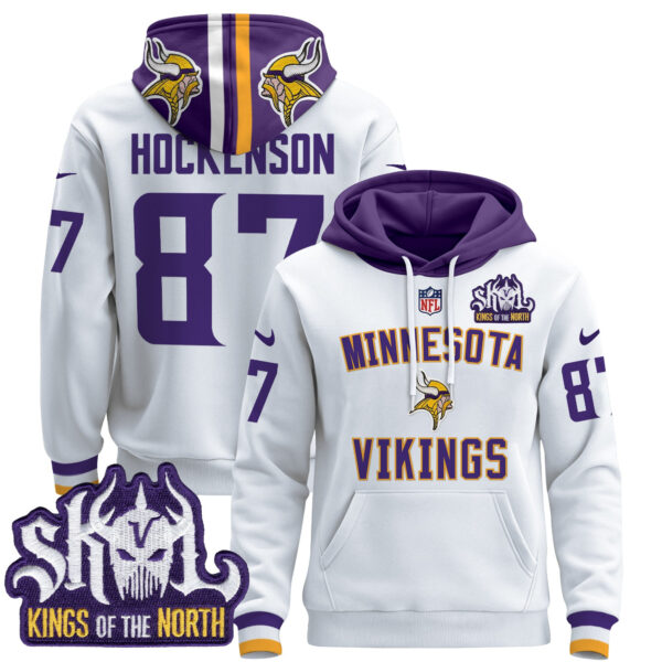 Men's Minnesota Vikings 2024 Pullover Hoodie V4 - All Stitched - Image 35