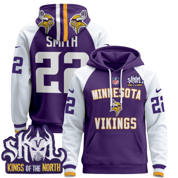 Men's Minnesota Vikings 2024 Pullover Hoodie V4 - All Stitched - Image 7