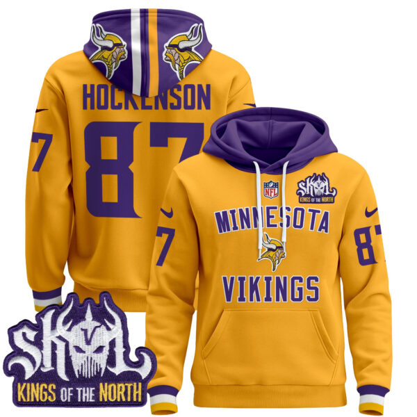 Men's Minnesota Vikings 2024 Pullover Hoodie V4 - All Stitched - Image 53