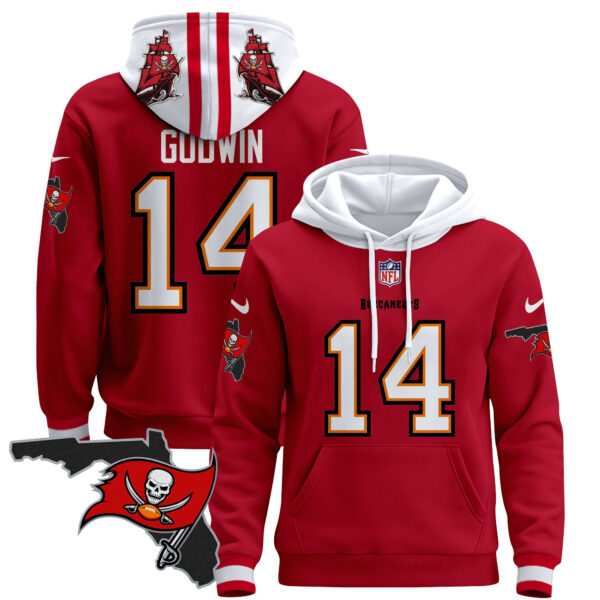 Men's Buccaneers Florida Patch Pullover Hoodie - All Stitched - Image 18