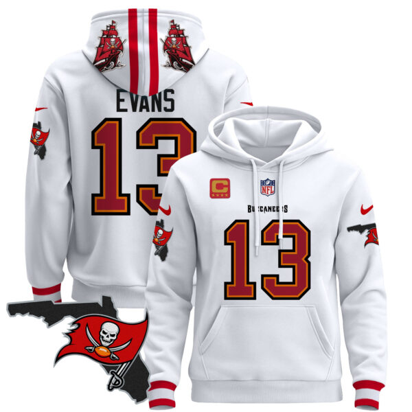 Men's Buccaneers Florida Patch Pullover Hoodie - All Stitched - Image 24
