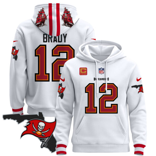 Men's Buccaneers Florida Patch Pullover Hoodie - All Stitched - Image 23