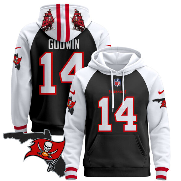 Men's Buccaneers Florida Patch Pullover Hoodie - All Stitched - Image 4