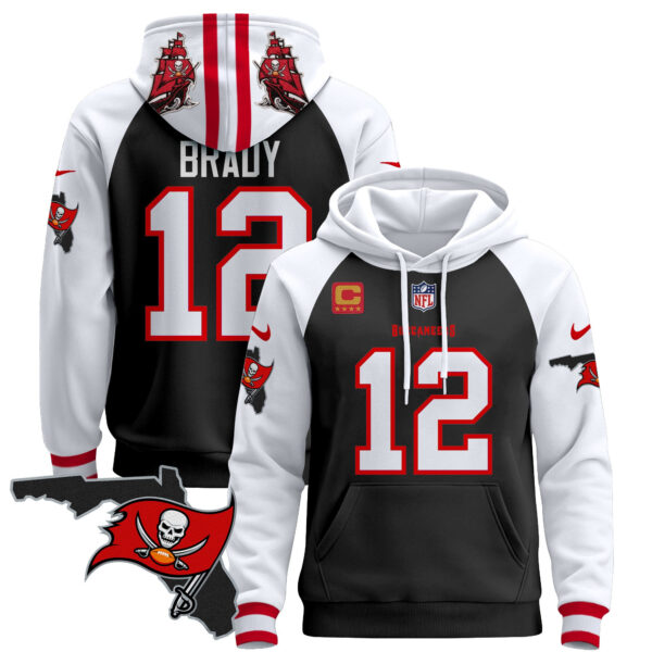 Men's Buccaneers Florida Patch Pullover Hoodie - All Stitched - Image 2