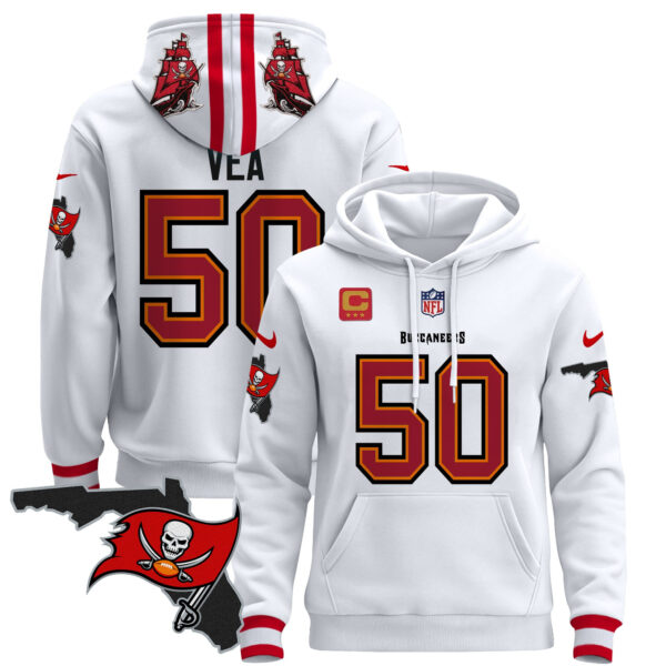 Men's Buccaneers Florida Patch Pullover Hoodie - All Stitched - Image 26
