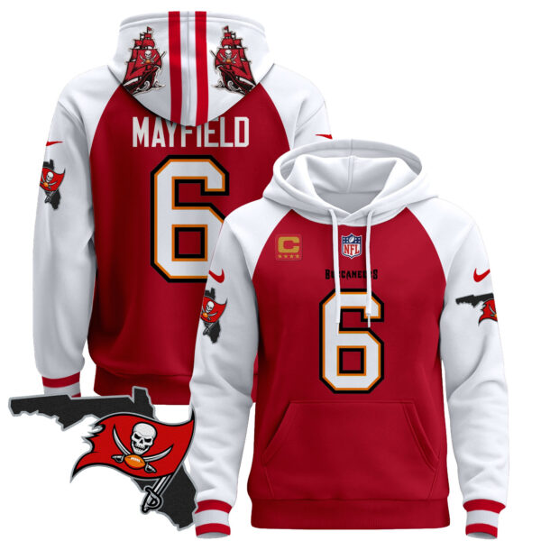 Men's Buccaneers Florida Patch Pullover Hoodie - All Stitched - Image 8