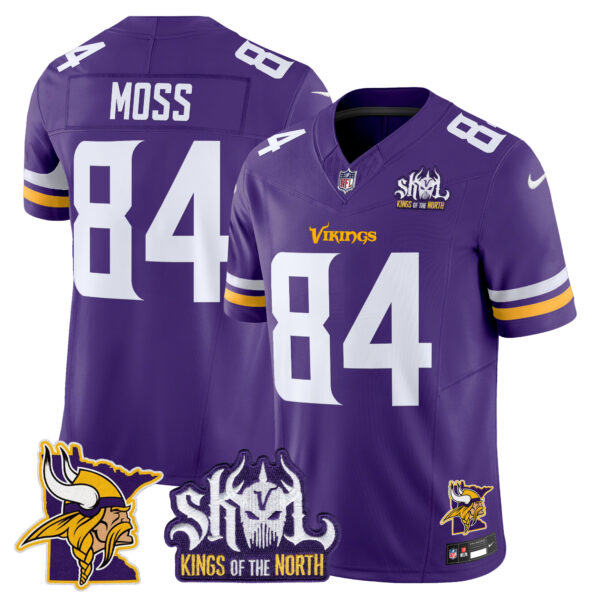 Men's Minnesota Vikings Kings Of The North Patch Vapor Limited Jersey V3 - All Stitched - Image 36