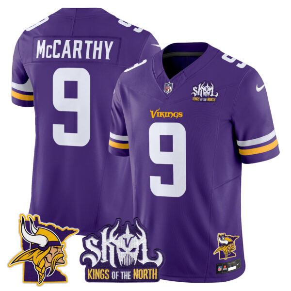 Men's Minnesota Vikings Kings Of The North Patch Vapor Limited Jersey V3 - All Stitched - Image 28