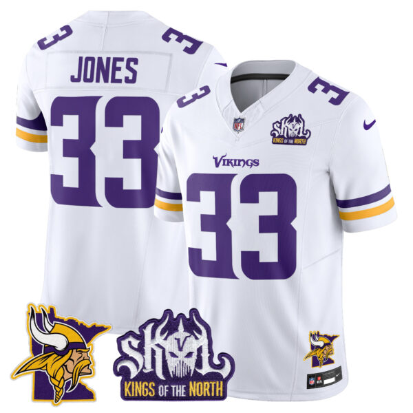 Men's Minnesota Vikings Kings Of The North Patch Vapor Limited Jersey V3 - All Stitched - Image 41
