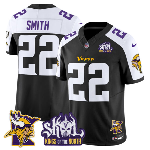 Men's Minnesota Vikings Kings Of The North Patch Vapor Limited Jersey V3 - All Stitched - Image 25