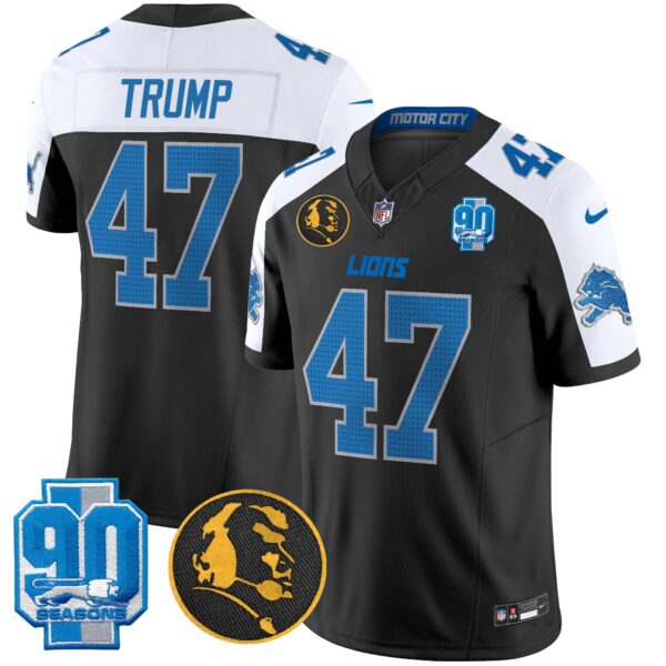 Men's Detroit Lions 2025 90th & John Madden Patch Vapor Limited Jersey V2 - All Stitched - Image 8