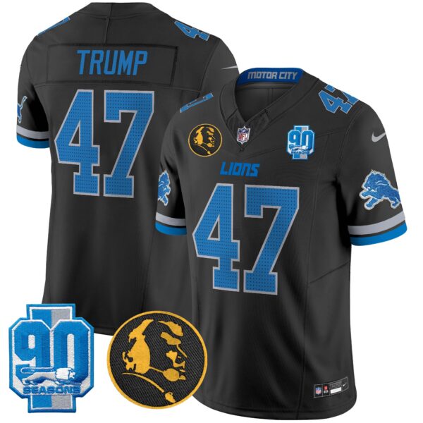 Men's Detroit Lions 2025 90th & John Madden Patch Vapor Limited Jersey V2 - All Stitched - Image 16