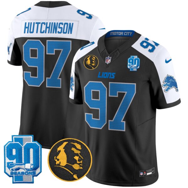 Men's Detroit Lions 2025 90th & John Madden Patch Vapor Limited Jersey V2 - All Stitched - Image 2