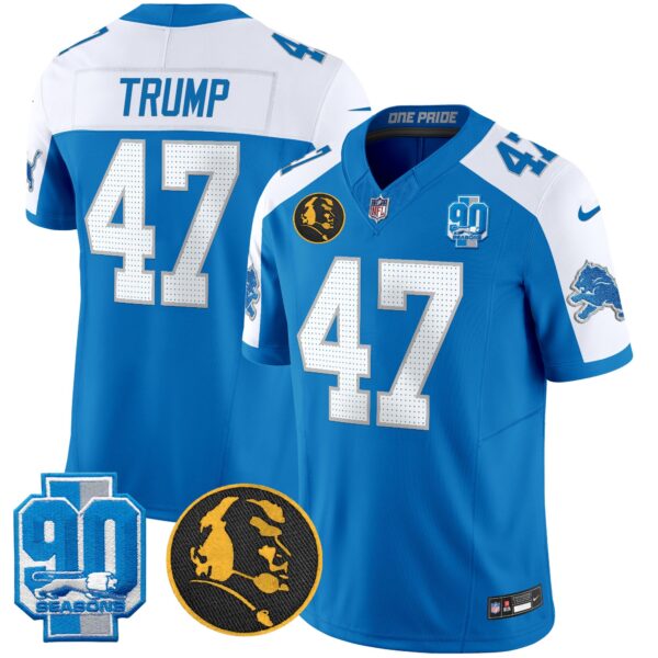 Men's Detroit Lions 2025 90th & John Madden Patch Vapor Limited Jersey V2 - All Stitched - Image 24