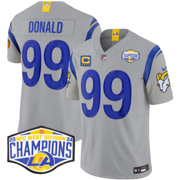 Men's Los Angeles Rams 2024 NFC West Division Champions Vapor Limited Jersey - All Stitched - Image 31