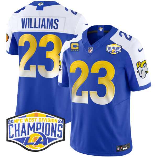 Men's Los Angeles Rams 2024 NFC West Division Champions Vapor Limited Jersey - All Stitched - Image 4