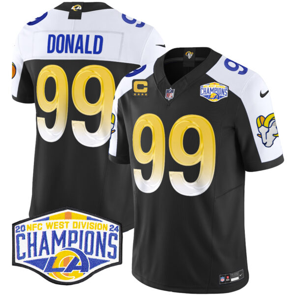 Men's Los Angeles Rams 2024 NFC West Division Champions Vapor Limited Jersey - All Stitched - Image 7