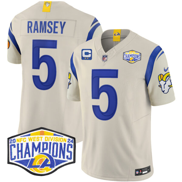 Men's Los Angeles Rams 2024 NFC West Division Champions Vapor Limited Jersey - All Stitched - Image 30