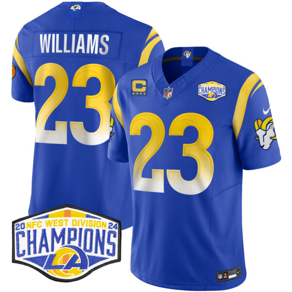 Men's Los Angeles Rams 2024 NFC West Division Champions Vapor Limited Jersey - All Stitched - Image 16