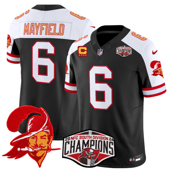 Men's Tampa Bay Buccaneers Creamsicle 2024 NFC South Division Champions Patch Vapor Limited Jersey - All Stitched - Image 8