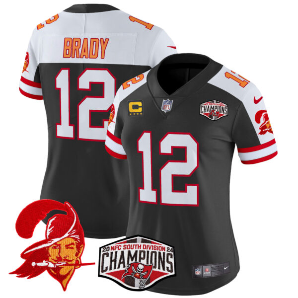 Women's Tampa Bay Buccaneers Creamsicle 2024 NFC South Division Champions Patch Vapor Limited Jersey - All Stitched - Image 10