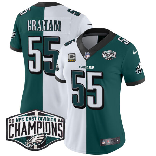 Women's Eagles 2024 NFC East Division Champions Vapor Limited Jersey - All Stitched - Image 47