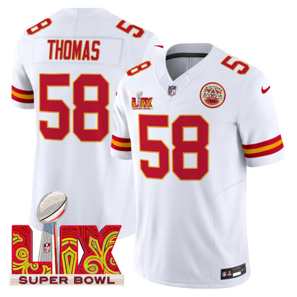 Men's Chiefs Super Bowl LIX Patch Vapor Limited Jersey - All Stitched - Image 7
