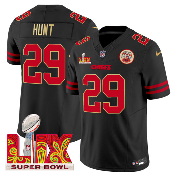 Men's Chiefs Super Bowl LIX Patch Gold Trim Vapor Limited Jersey - All Stitched - Image 27
