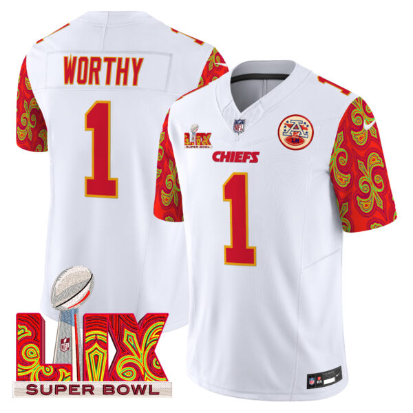 Men's Chiefs Super Bowl LIX Style Vapor Limited Jersey - All Stitched - Image 19