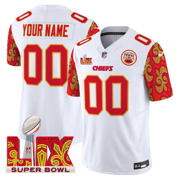 Chiefs Super Bowl LIX Style Vapor Limited Custom Jersey - All Stitched - Image 2