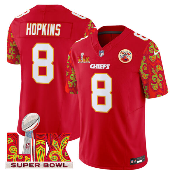 Men's Chiefs Super Bowl LIX Style Vapor Limited Jersey - All Stitched - Image 8