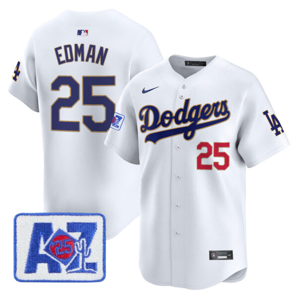 Men's Dodgers 2025 Spring Training Patch Vapor Premier Limited Jersey - All Stitched - Image 29