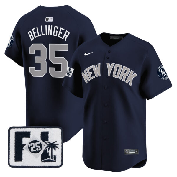 Men's New York Yankees 2025 Spring Training Patch Vapor Premier Limited Jersey - All Stitched - Image 39