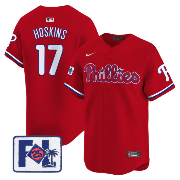 Men's Phillies 2025 Spring Training Patch Vapor Premier Limited Jersey - All Stitched - Image 23