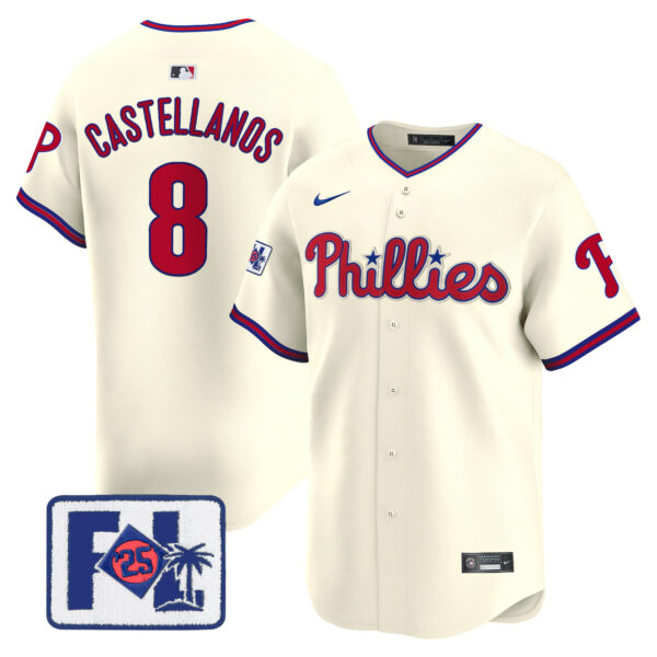 Men's Phillies 2025 Spring Training Patch Vapor Premier Limited Jersey - All Stitched - Image 45