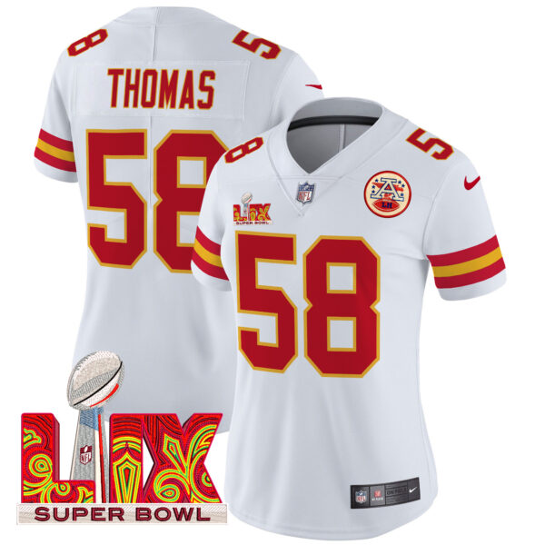 Women's Chiefs Super Bowl LIX Patch Vapor Limited Jersey - All Stitched - Image 3
