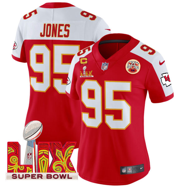 Women's Chiefs Super Bowl LIX Patch Vapor Limited Jersey - All Stitched - Image 40