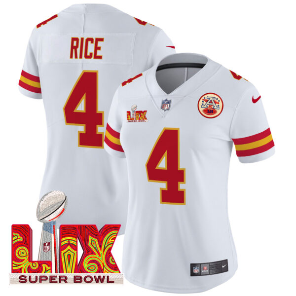 Women's Chiefs Super Bowl LIX Patch Vapor Limited Jersey - All Stitched - Image 6