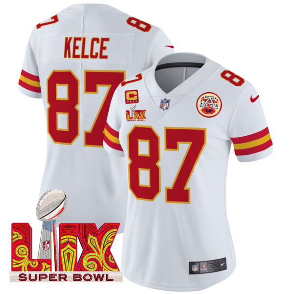 Women's Chiefs Super Bowl LIX Patch Vapor Limited Jersey - All Stitched - Image 2