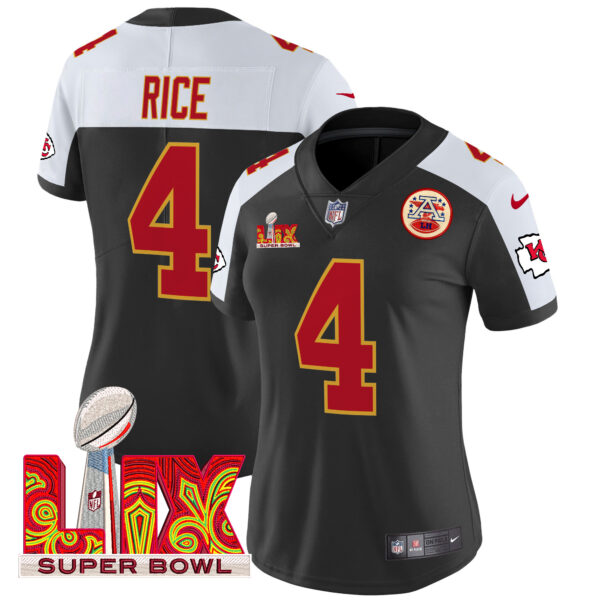 Women's Chiefs Super Bowl LIX Patch Vapor Limited Jersey - All Stitched - Image 26