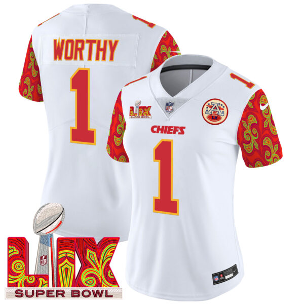 Women's Chiefs Super Bowl LIX Style Vapor Limited Jersey - All Stitched - Image 19