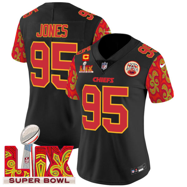 Women's Chiefs Super Bowl LIX Style Vapor Limited Jersey - All Stitched - Image 30