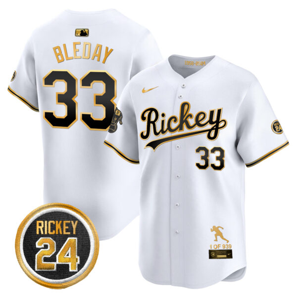 Men's Oakland Athletics Rickey Tribute style Vapor Premier Limited Jersey - All Stitched - Image 11