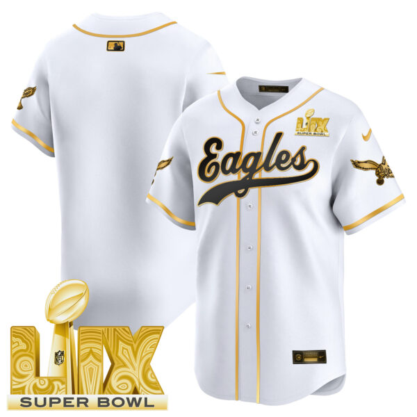 Men's Eagles Super Bowl LIX Patch Kelly Green Vapor Baseball Jersey V2 - All Stitched - Image 20