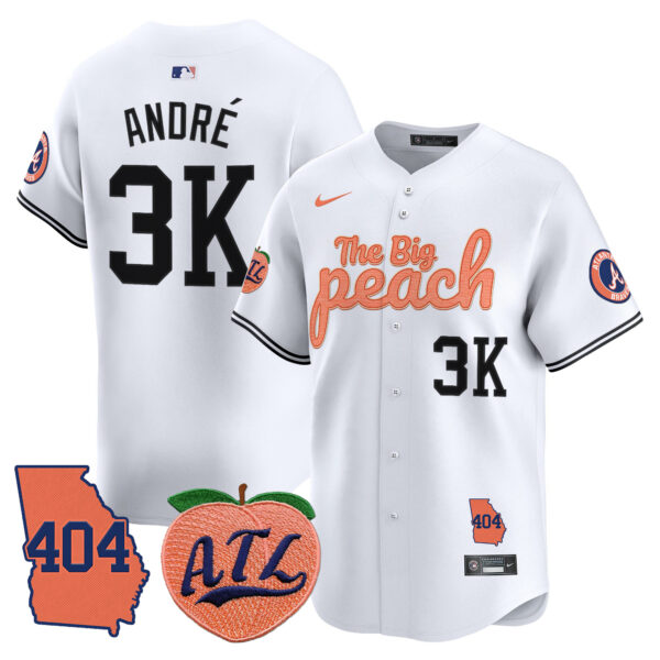Men's Atlanta Braves 404 & The Big Peach Vapor Premier Limited Jersey - All Stitched - Image 24