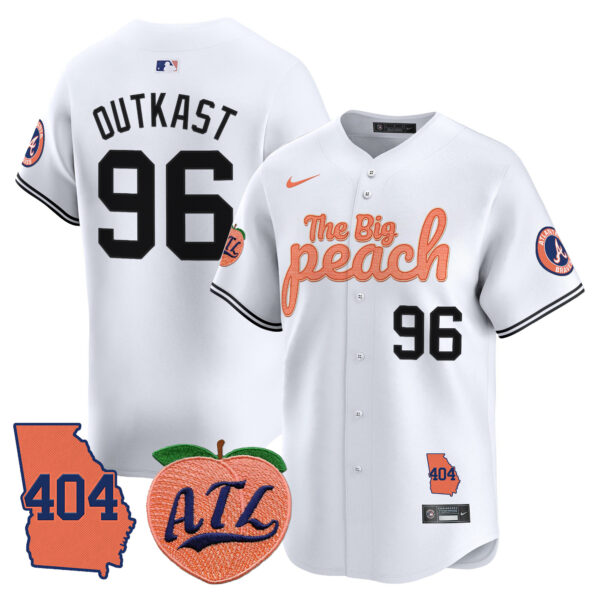 Men's Atlanta Braves 404 & The Big Peach Vapor Premier Limited Jersey - All Stitched - Image 23